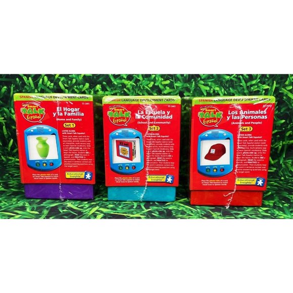 GeoSafari Smart Talk Electronic Learning Game Spanish Development Cards Sets 1-3 - Picture 2 of 5